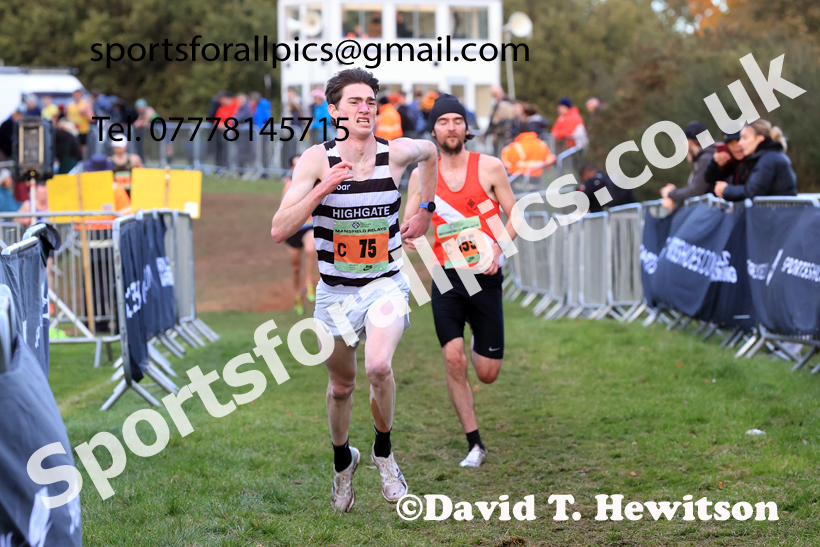 Senior Mens 2025 National Cross Country Relays, Berry Hill Park, Mansfield. Photo: David T. Hewitson/Sports for All Pics